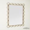 Global Views Brass Les Vagues Mirror