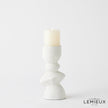 Global Views Pradier Candle Holder White
