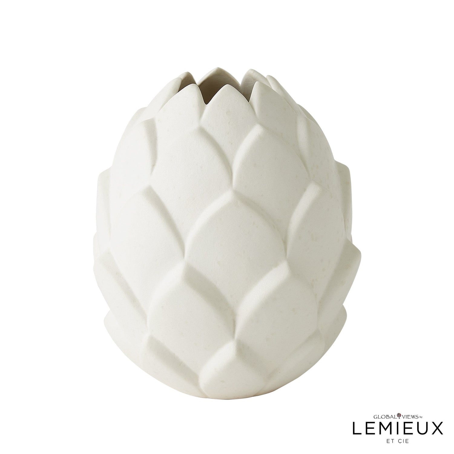 Global Views White Artichaut Vase