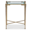 Maitland Smith Iron Side Table With Glass Top