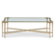 Maitland Smith Iron Coffee Table With Glass Top