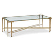 Maitland Smith Iron Coffee Table With Glass Top