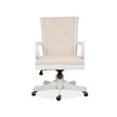 Magnussen Home Bronwyn Alabaster Fully Upholstered Swivel Chair