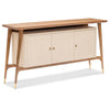 Maitland Smith Nordholm Woven Raffia Console Table