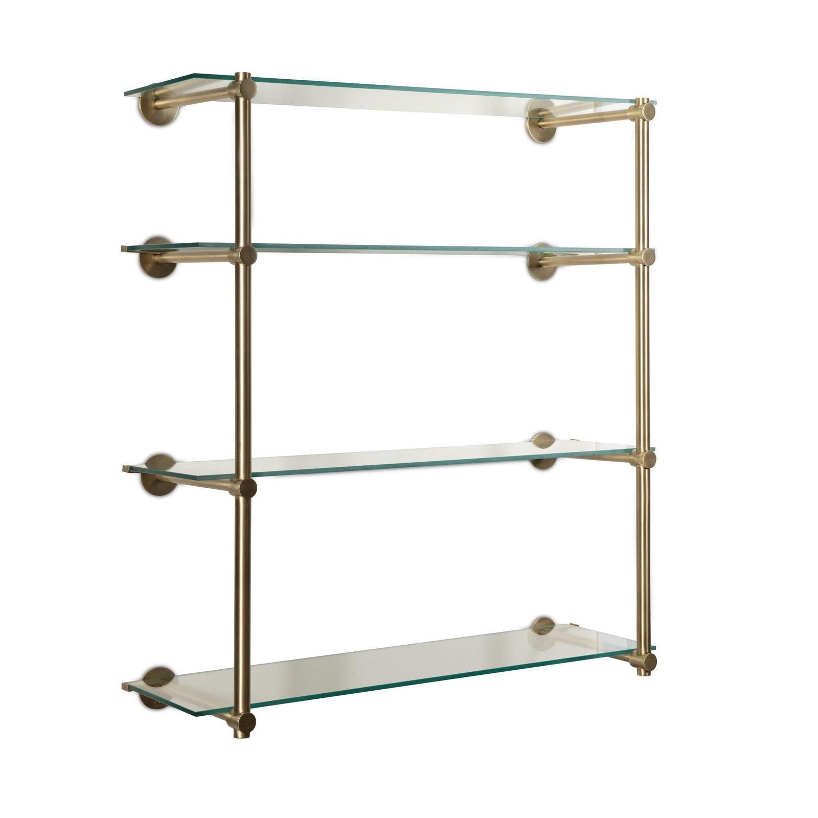 Maitland Smith Brass Wall Shelf
