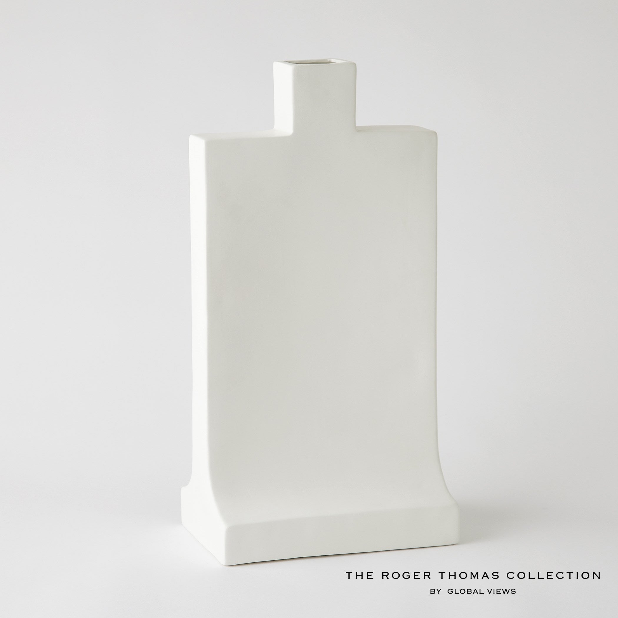 Global Views Matte White Icon Vase