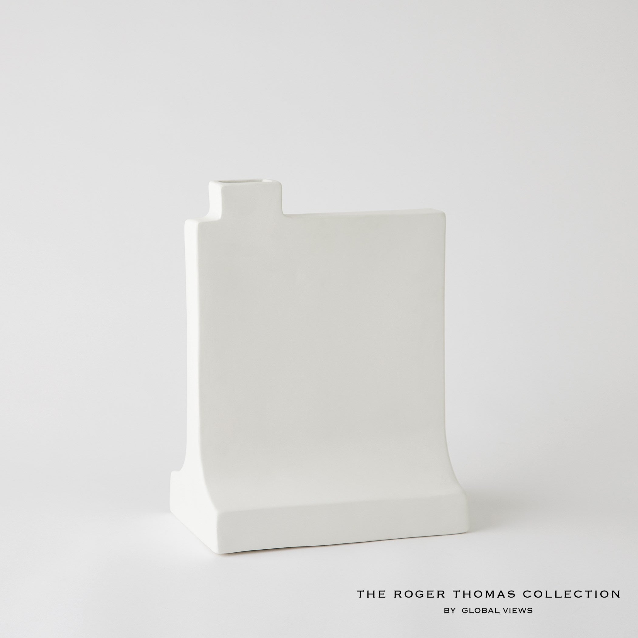 Global Views Matte White Icon Vase