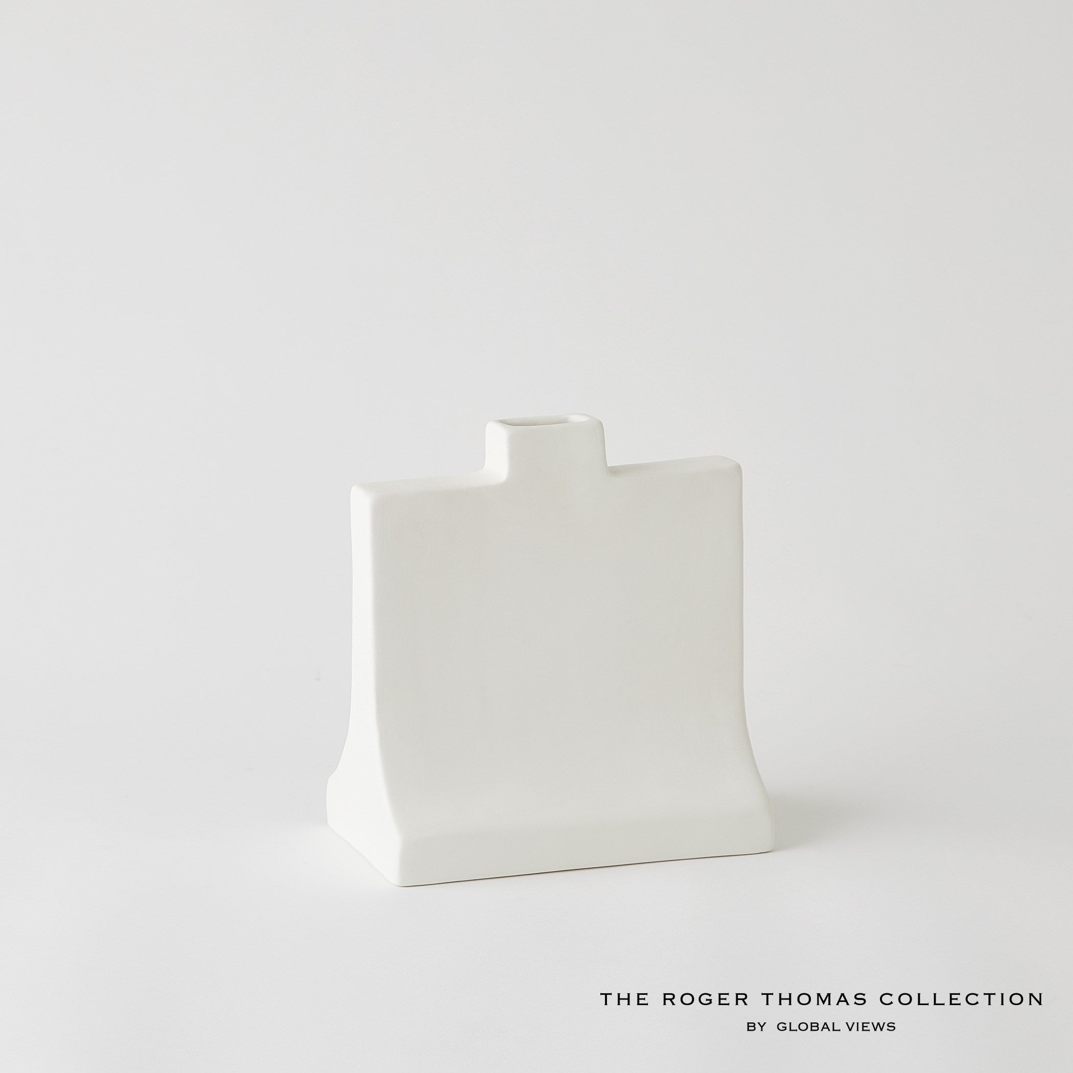 Global Views Matte White Icon Vase