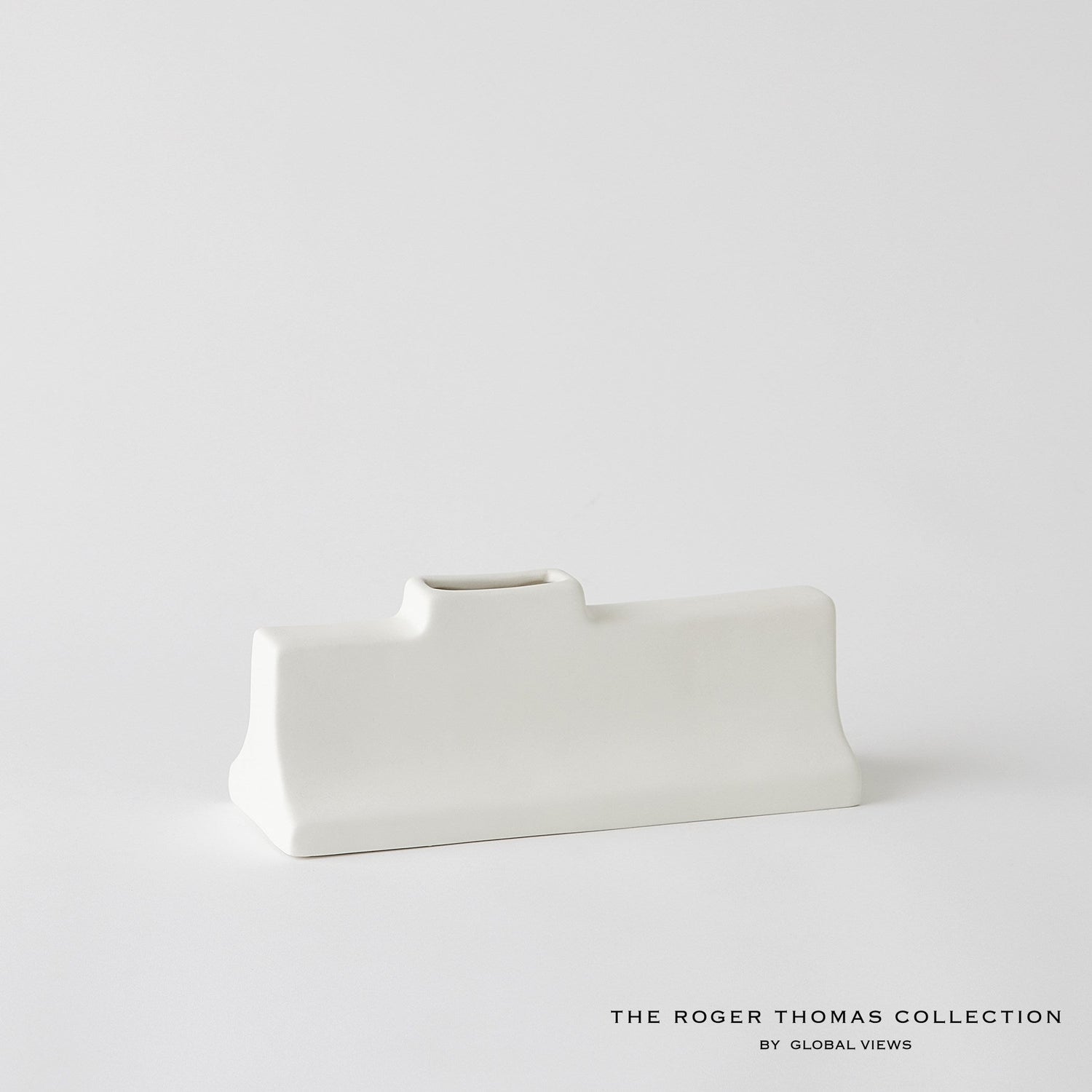 Global Views Matte White Icon Wide Vase