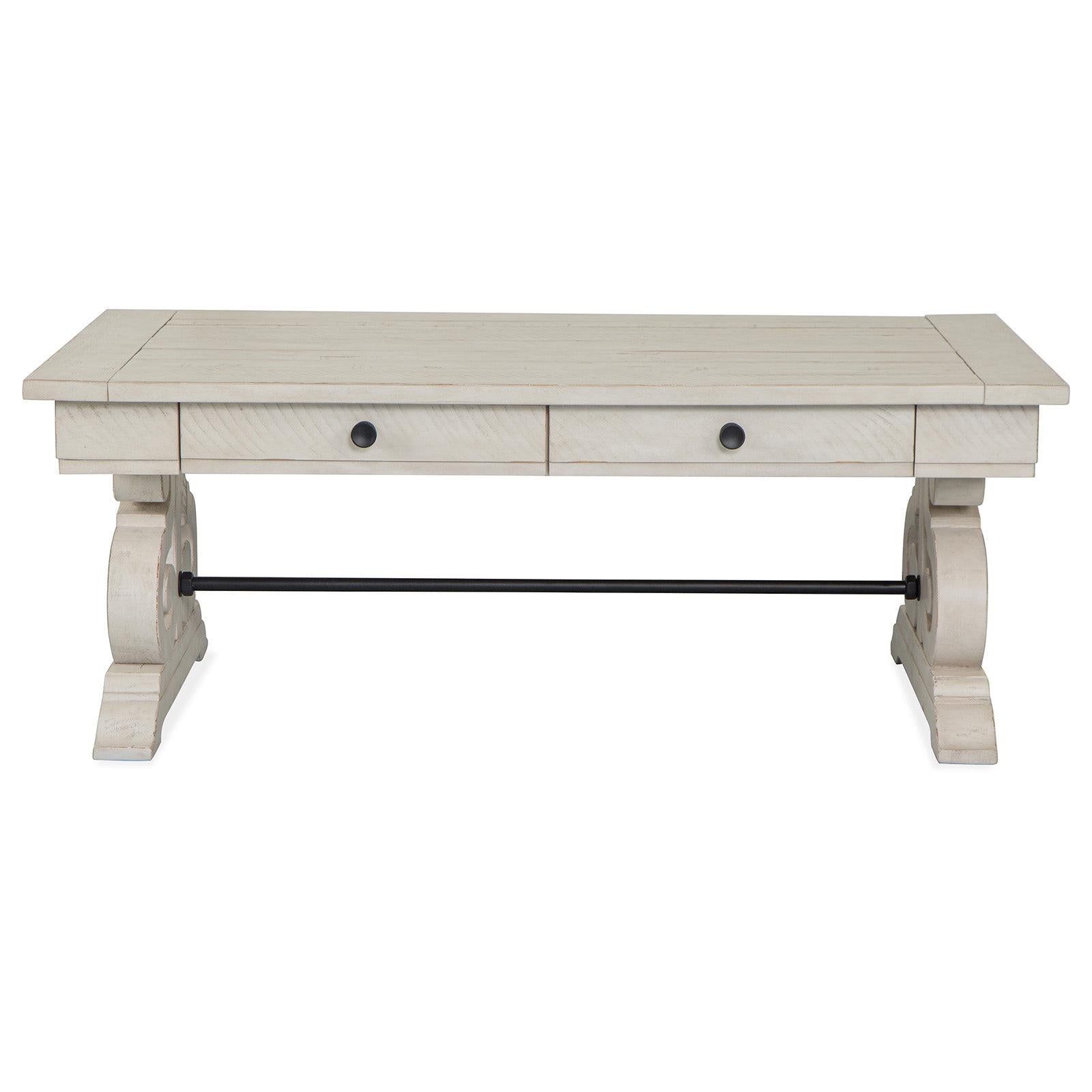Magnussen Home Bronwyn Alabaster Rectangular Cocktail Table