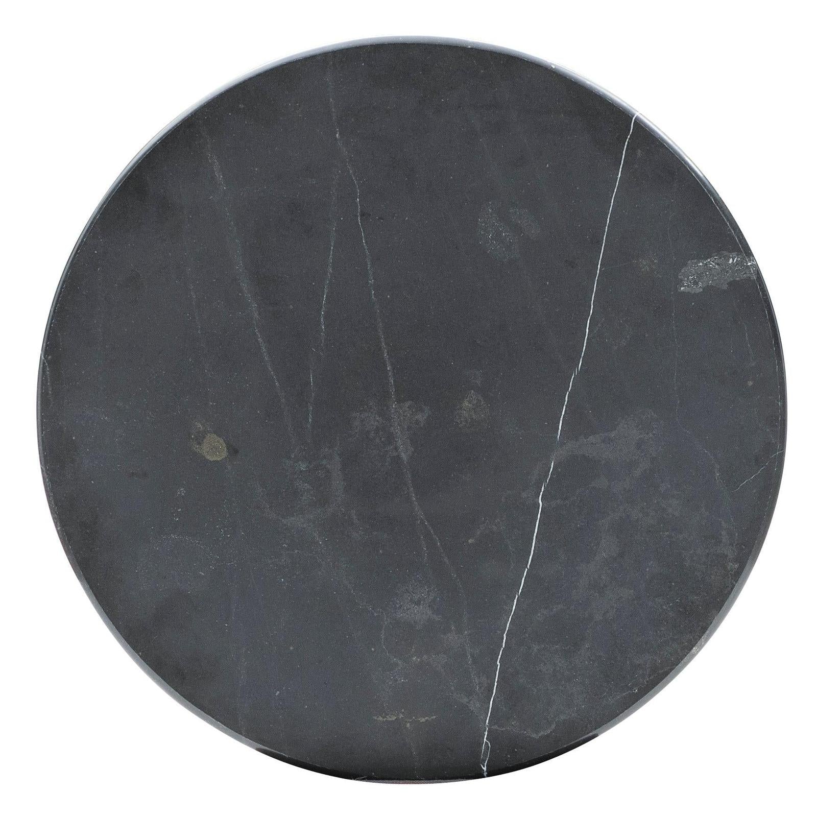Maitland Smith Neoclassic Black Marble Side Table