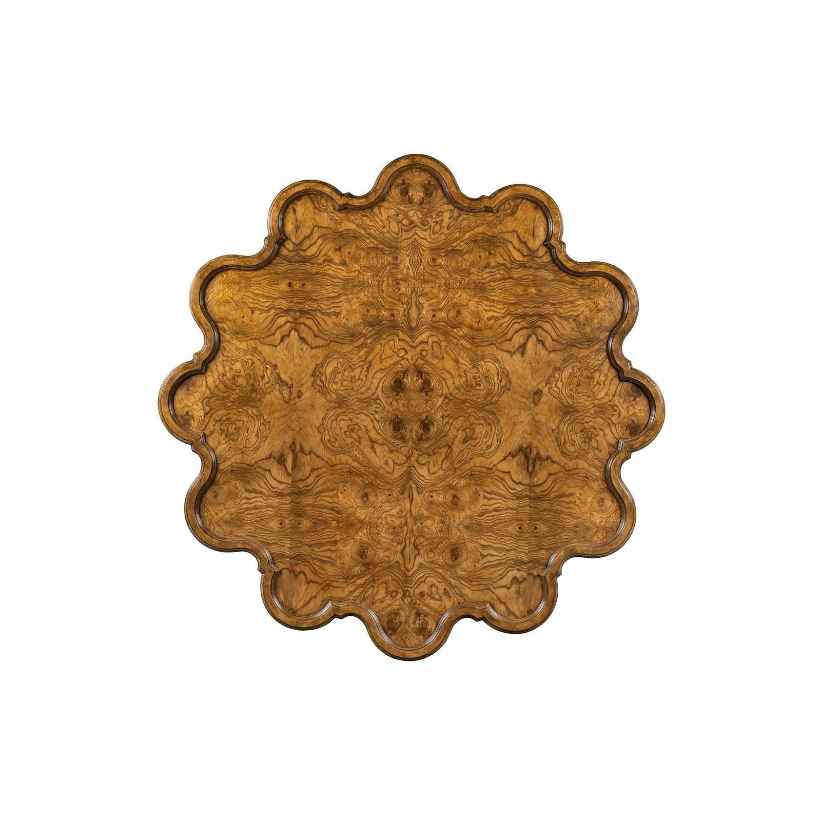Maitland Smith Devonshire Scalloped Burl Cocktail Table