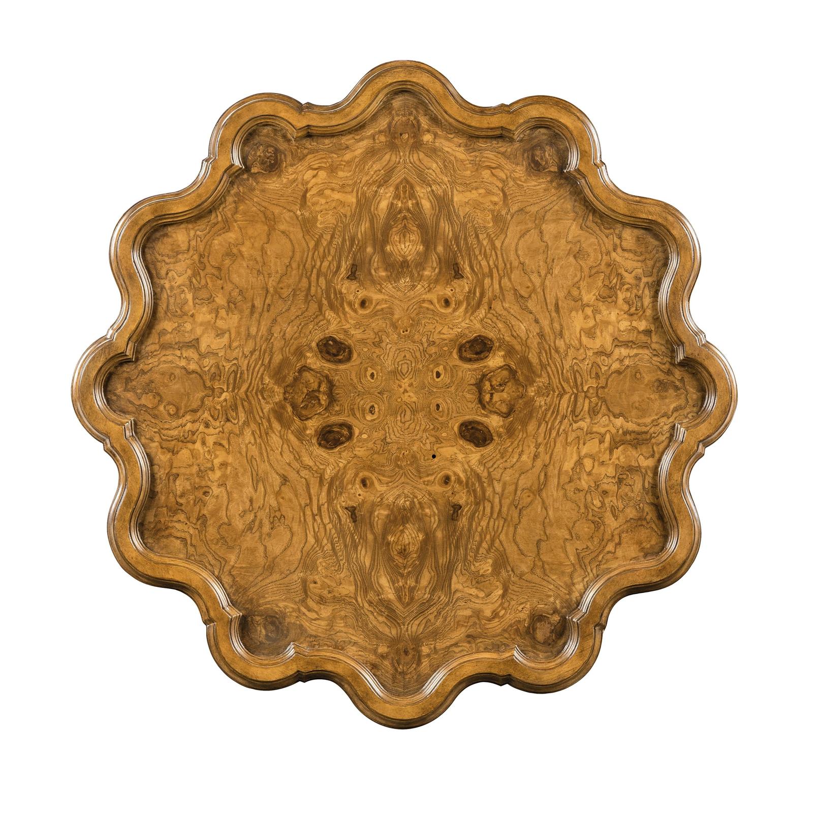 Maitland Smith Devonshire Scalloped Burl Drink Table