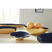 Wildwood Waving Edge Blue Bowls Set of 2