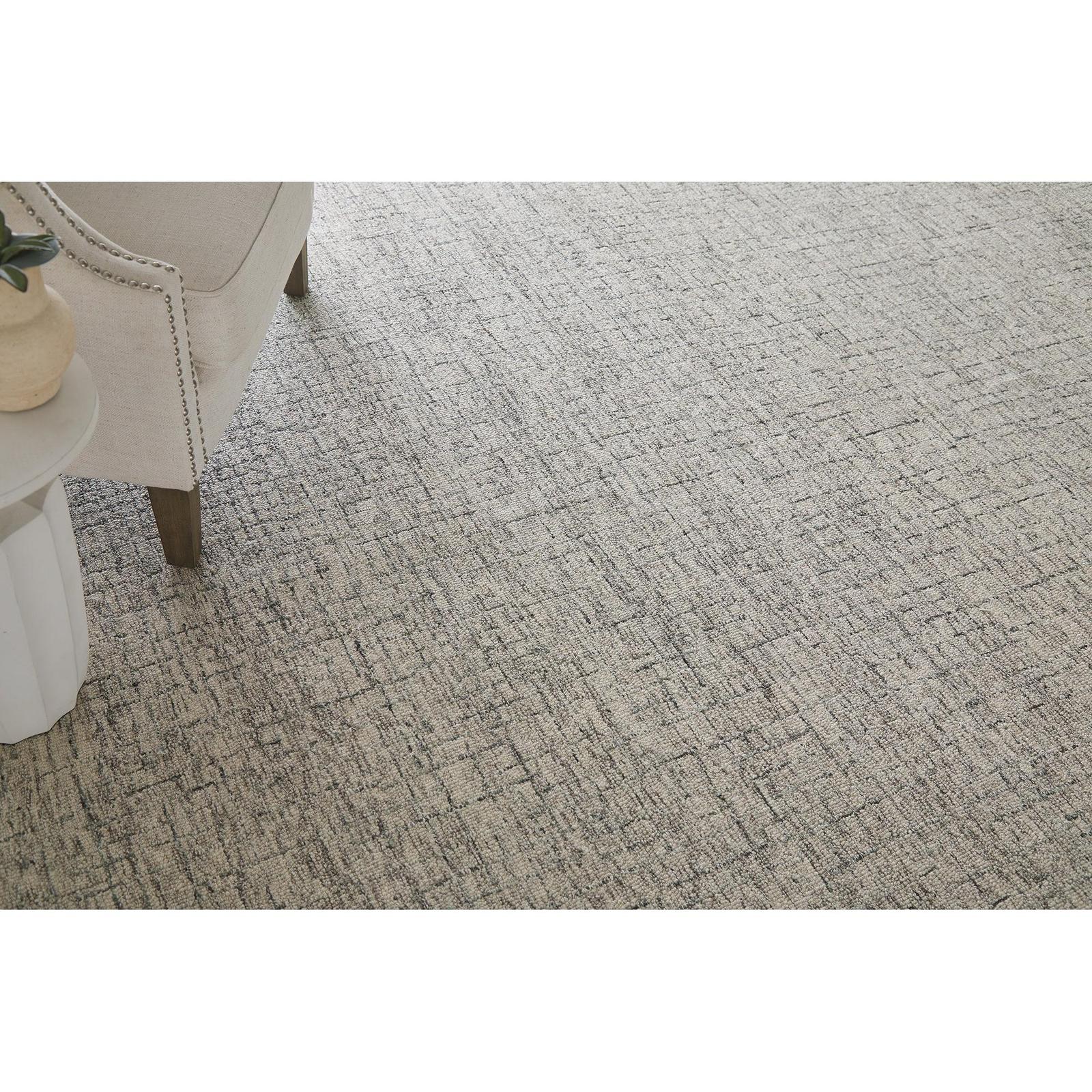 Feizy Belfort 8667F Transitional Solid Rug in Ivory/Gray/Taupe