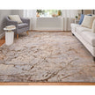 Feizy Pryor 39NEF Modern Abstract in Brown/Taupe/Tan