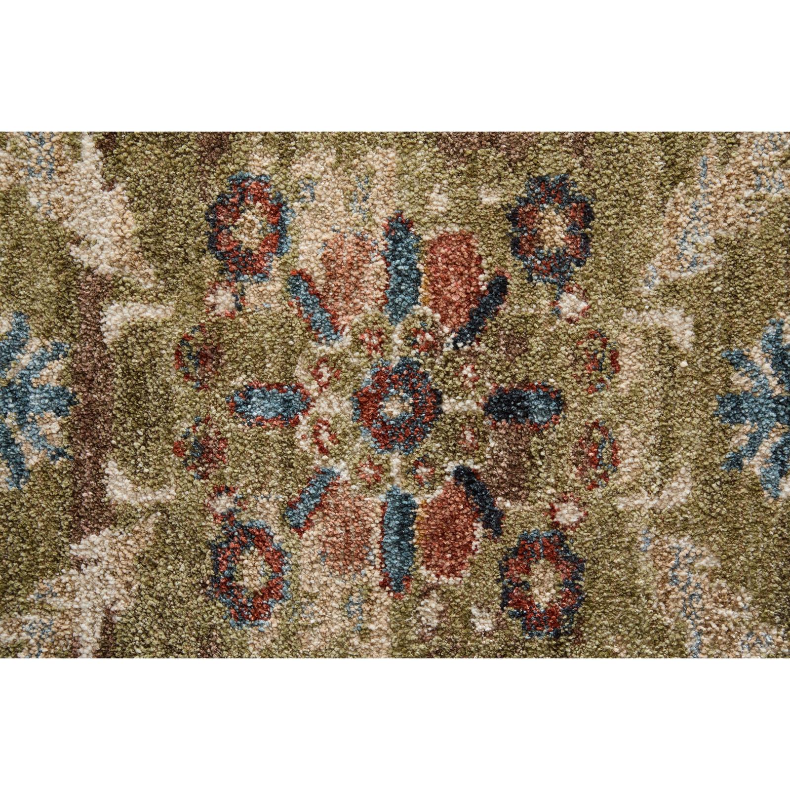 Feizy Pearson 39SJF Traditional Persian, Green/Ivory/Blue, Rug