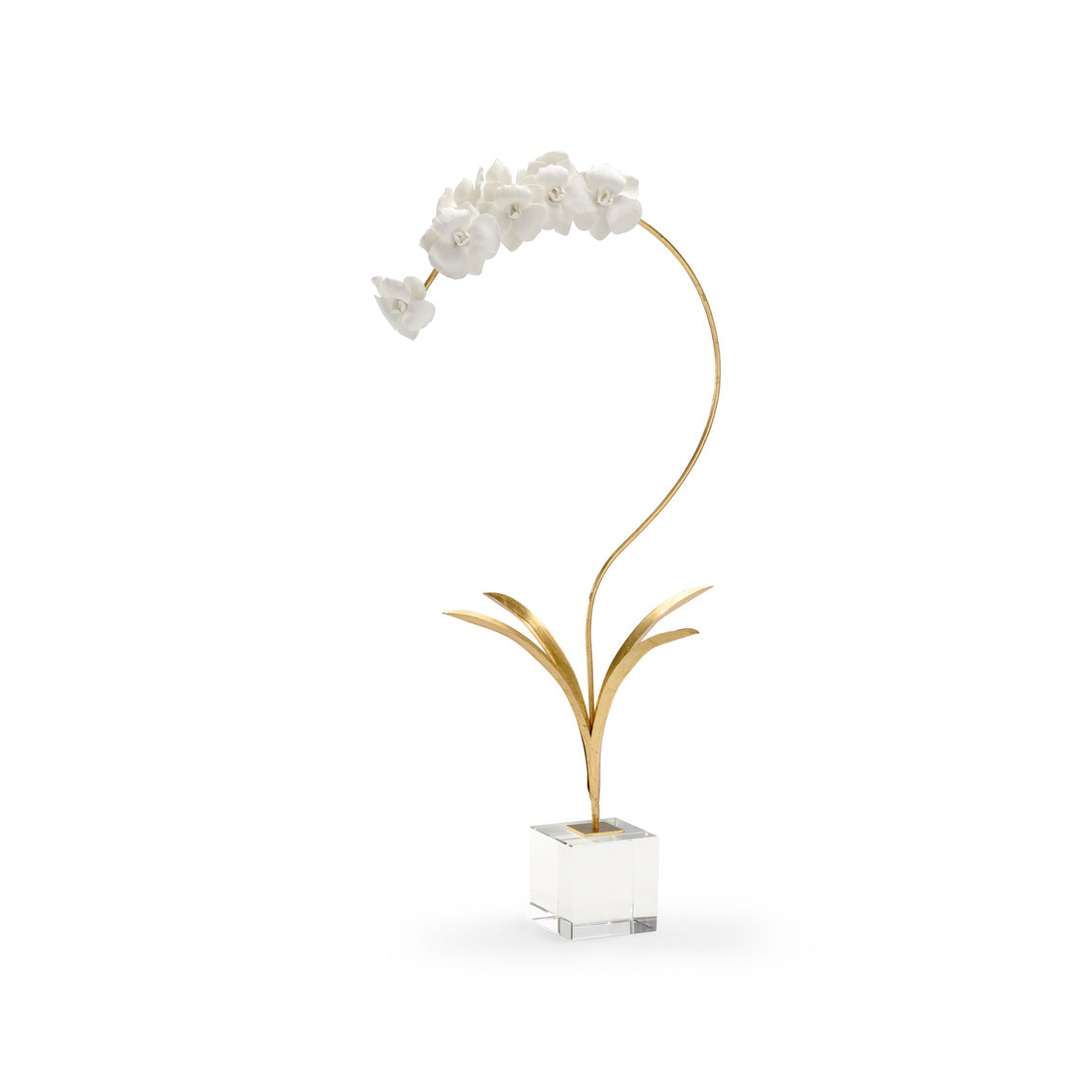 Chelsea House Large Orchid On Stand Porcelain Flower