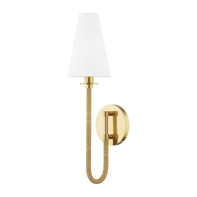 Hudson Valley Lighting Ripley 1 Light 4.75 inch Aged Brass Wall Sconce Wall Light