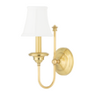 Hudson Valley Lighting Yorktown 1 Light 5.5 inch Aged Brass Wall Sconce Wall Light