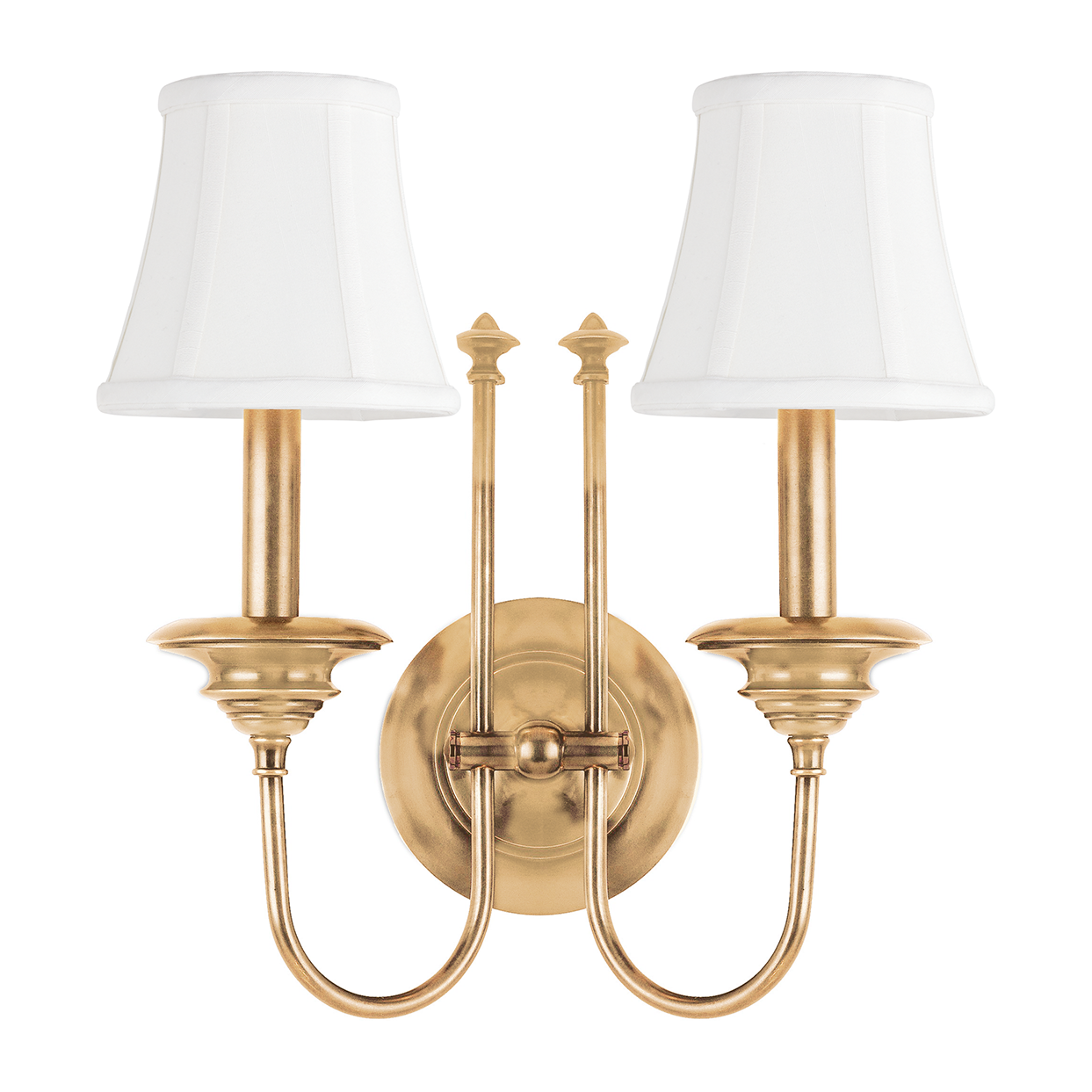 Hudson Valley Lighting Yorktown 2 Light 13.5 inch Aged Brass Wall Sconce Wall Light