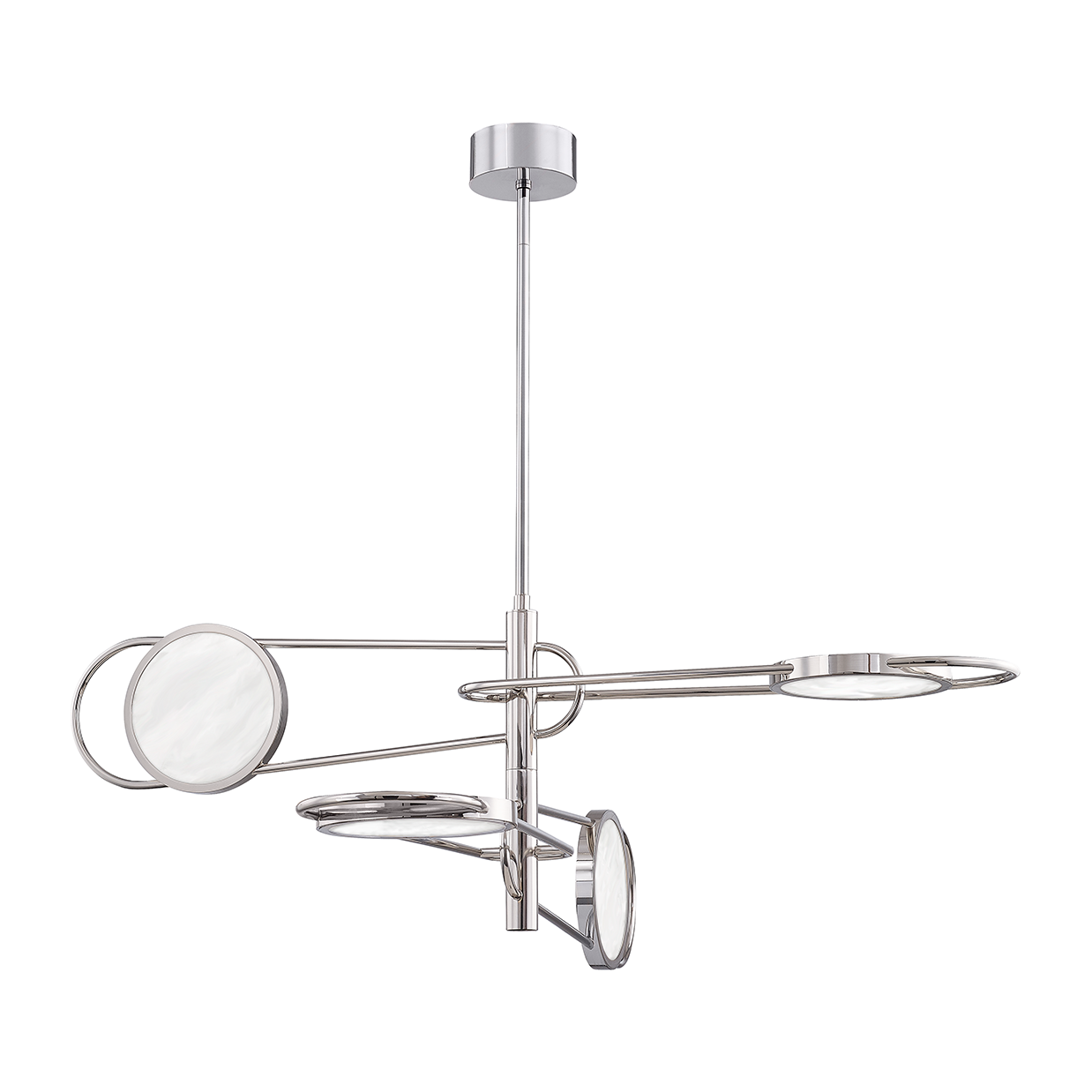 Hudson Valley Lighting Jervis 4 Light 49 inch Burnished Nickel Chandelier Ceiling Light Clearance