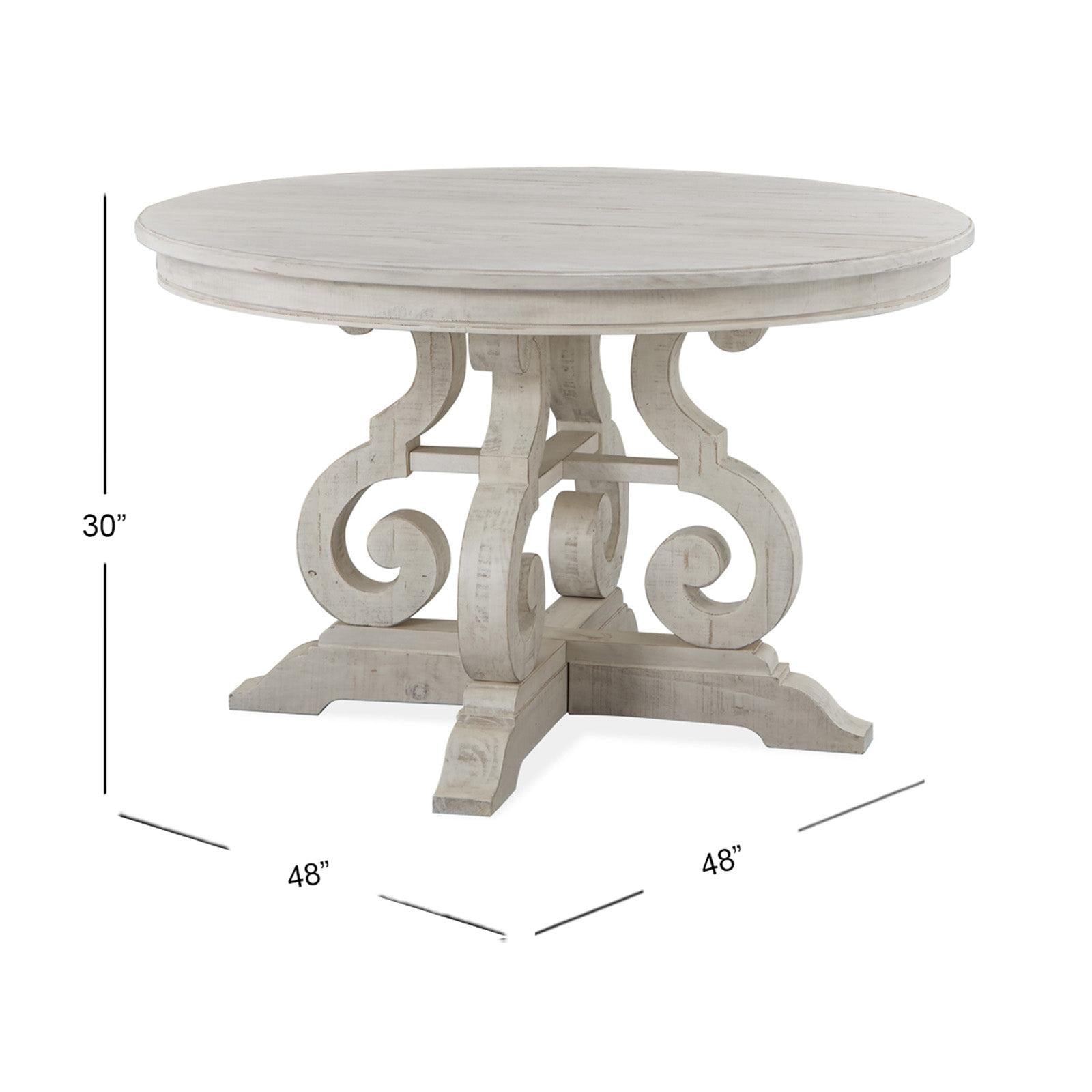 Magnussen Home Bronwyn Alabaster Round Dining Table