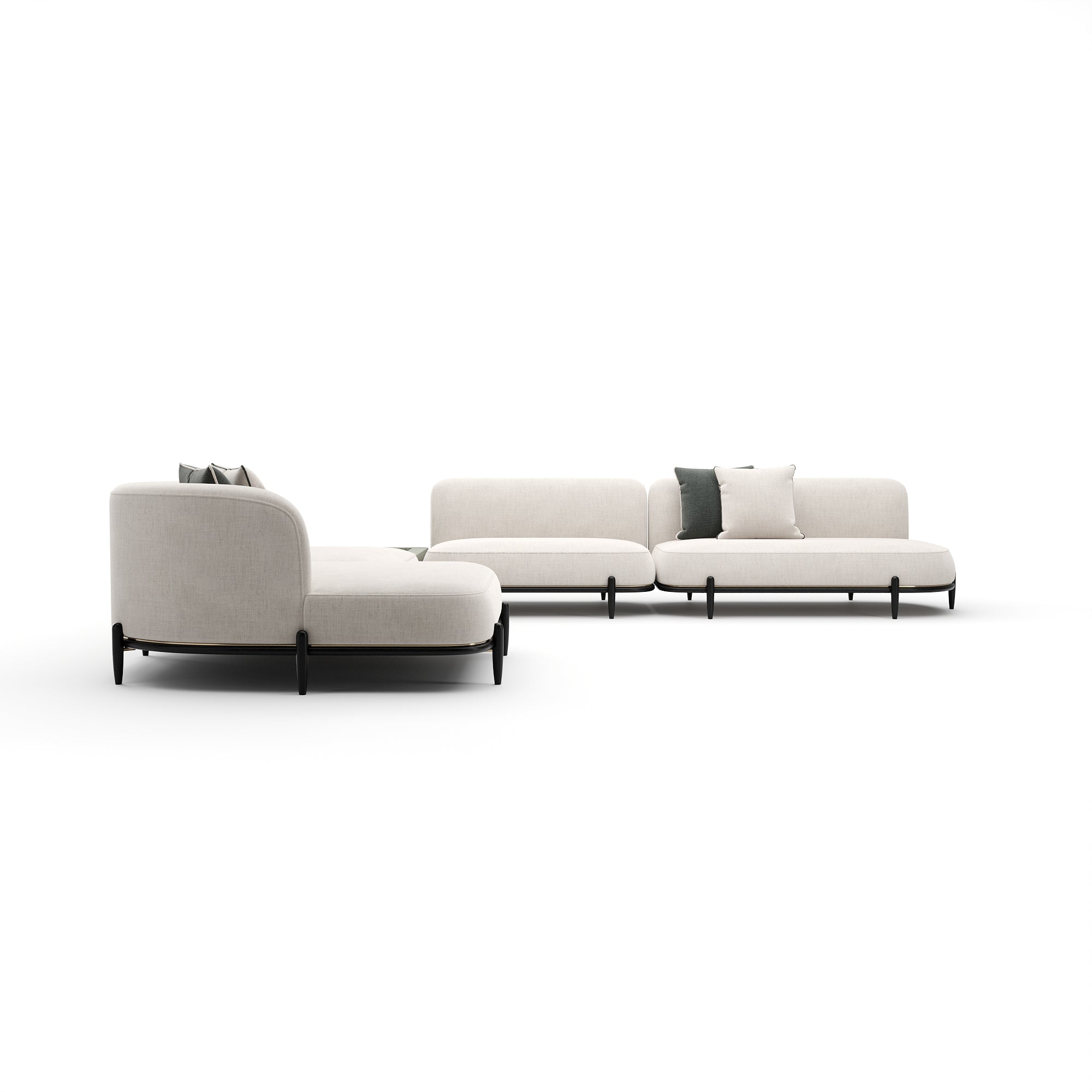 Caracole Madera Sectional