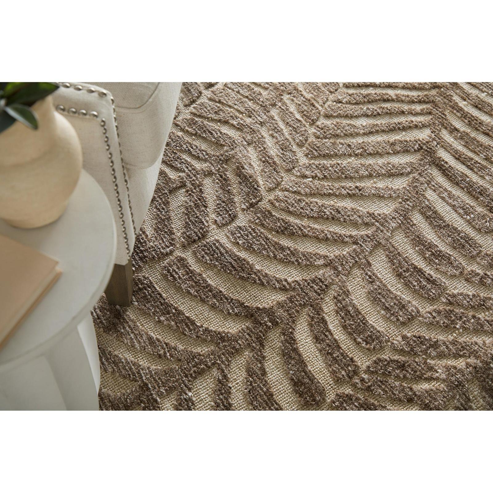 Feizy Colton 8A54F Modern Animal Print Rug in Taupe/Tan