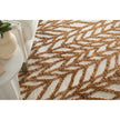 Feizy Colton 8A55F Modern Chevron Rug in Brown/Tan