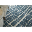 Feizy Colton 8A58F Modern Abstract Rug in Blue/Ivory