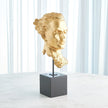 Global Views Gold Leaf Gilded Portrait Sculpture