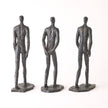 Global Views Bronze Pondering Sculptures Set of 3