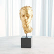 Global Views Gold Leaf Gilded Portrait Sculpture