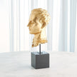 Global Views Gold Leaf Gilded Portrait Sculpture