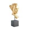 Global Views Gold Leaf Gilded Portrait Sculpture