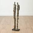 Global Views Brass Abstract Couple Sculpture