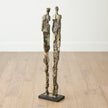 Global Views Brass Abstract Couple Sculpture