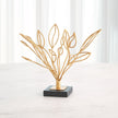 Global Views Gold Leaf Windswept Sculpture