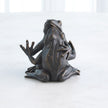 Global Views Bronze Hugging Frog Sculpture