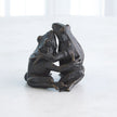 Global Views Bronze Hugging Frog Sculpture