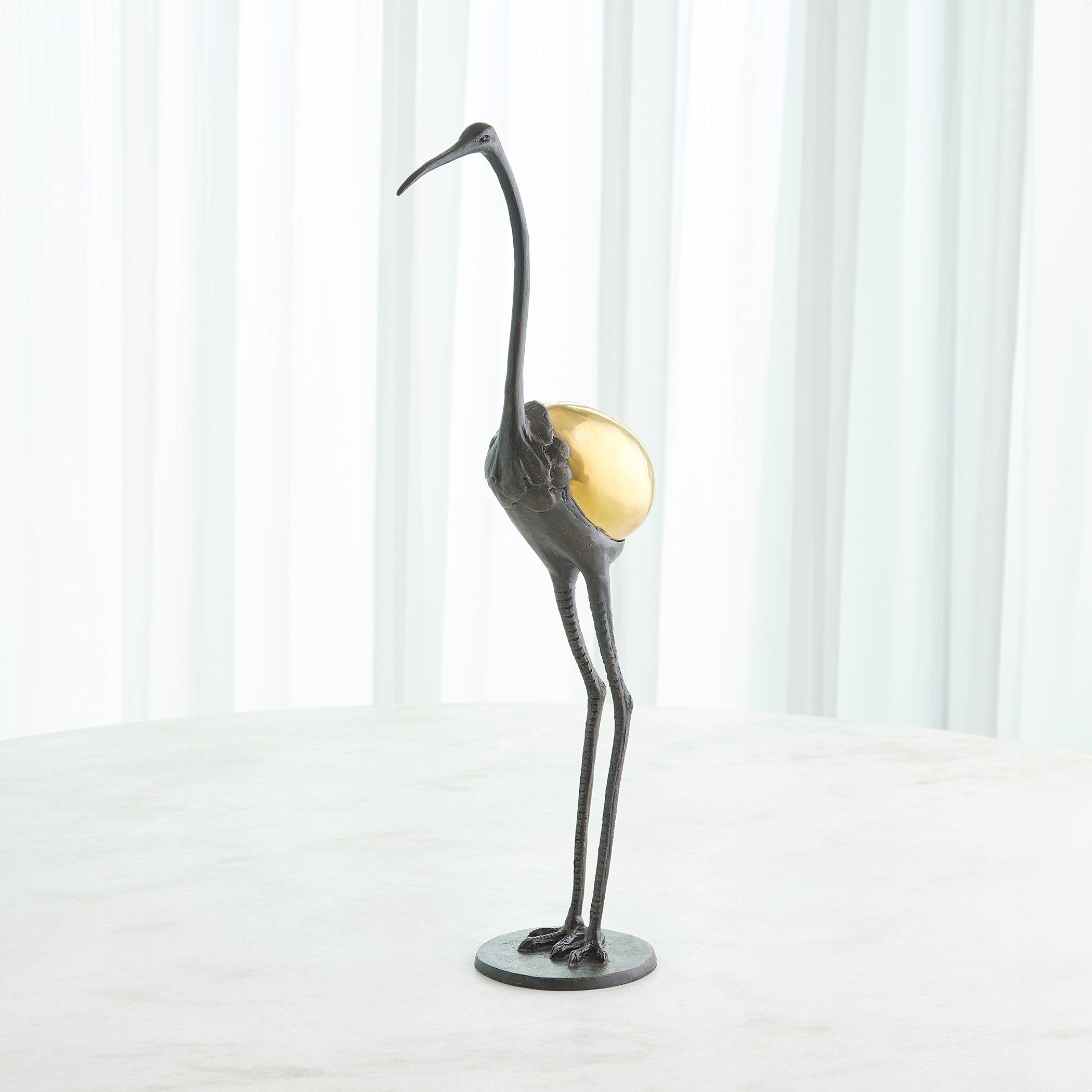 Global Views Brass Precious Egg Sculpture