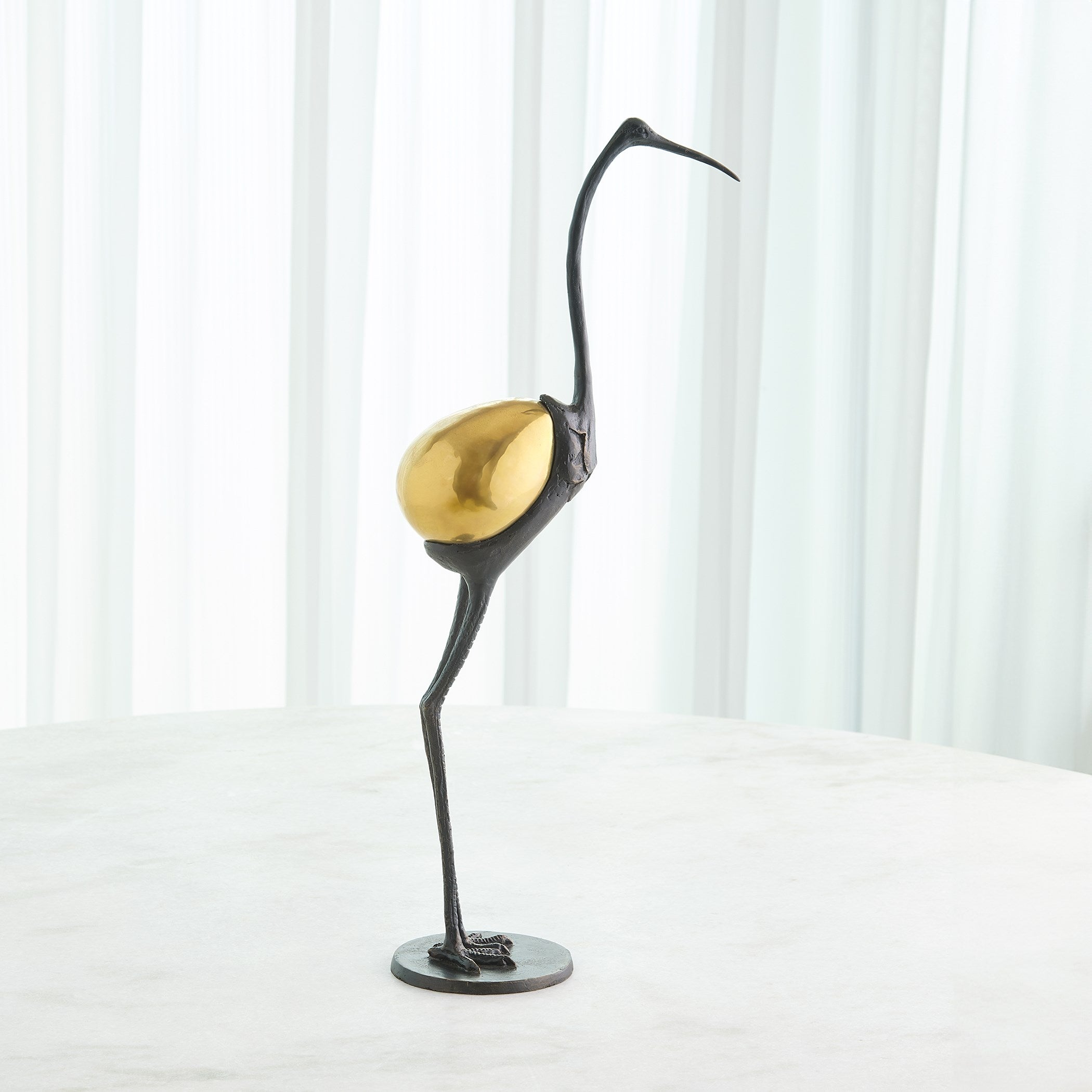 Global Views Brass Precious Egg Sculpture