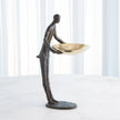 Global Views Wooster Sculpture Bronze w/ Brass Plate