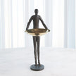 Global Views Wooster Sculpture Bronze w/ Brass Plate