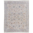Feizy Caldwell 8976F Transitional Floral & Botanical Rug in Ivory/Tan/Blue