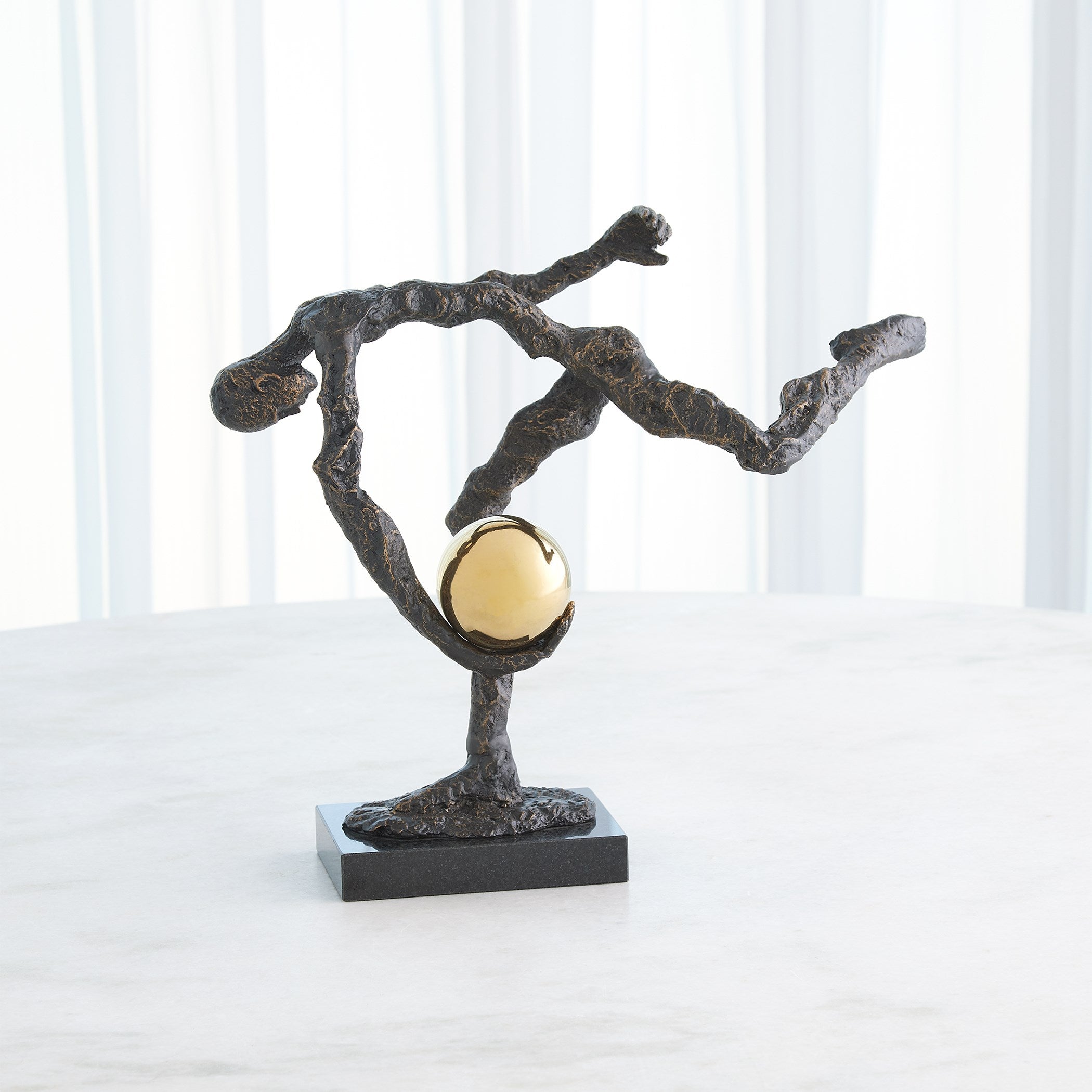 Global Views Bronze Tripped Up Sculpture
