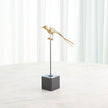 Global Views Brass Perched Swallow