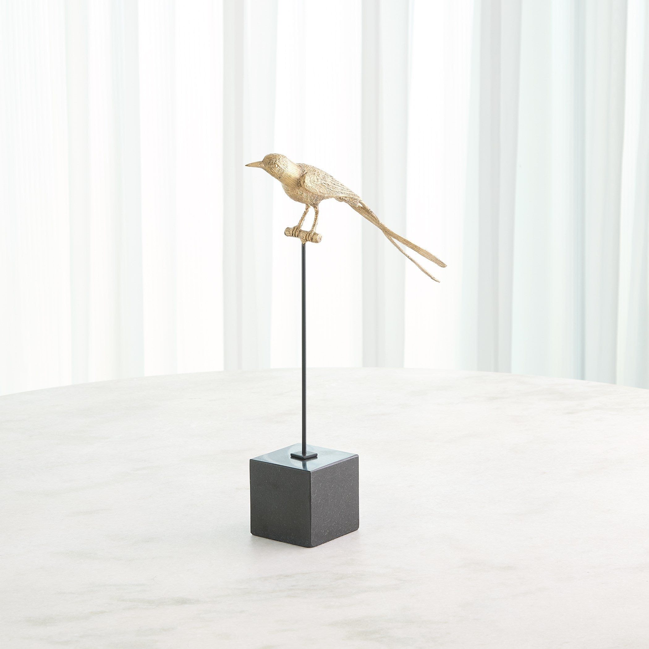Global Views Brass Perched Swallow