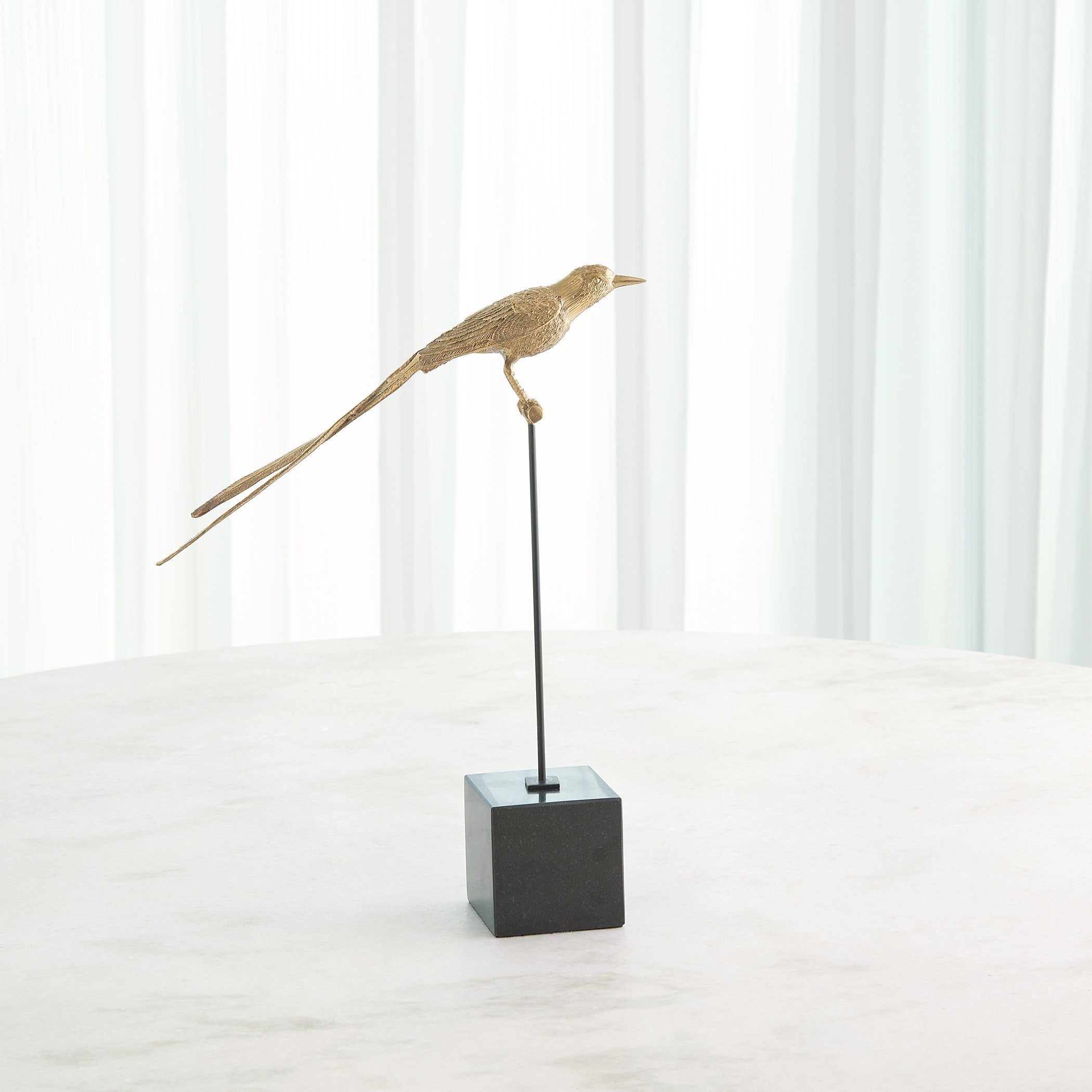 Global Views Brass Perched Swallow